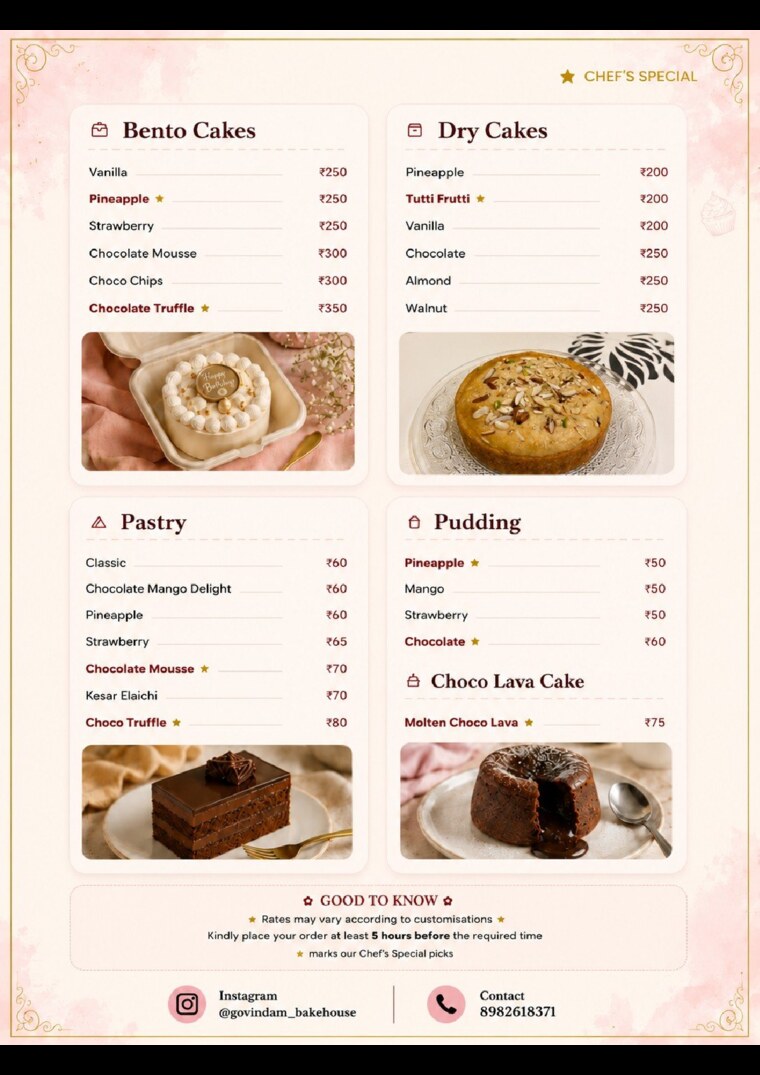 Menu page 3